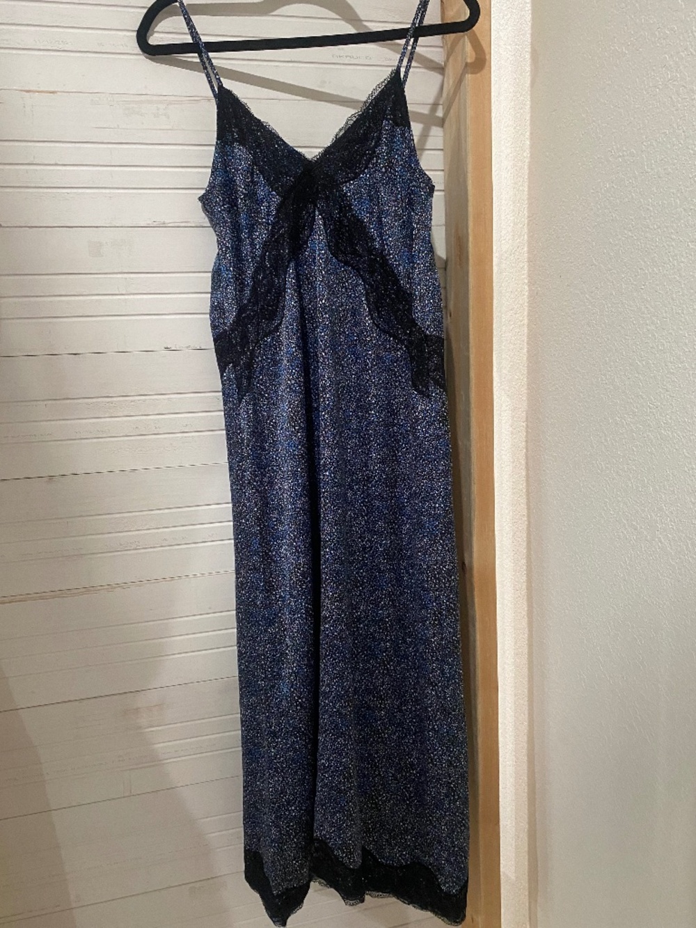 Forever 21 blue speckled slip dress